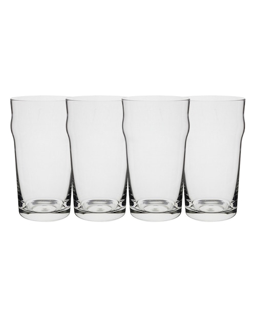 Vaso para cerveza Ideen de cristal con 4 piezas