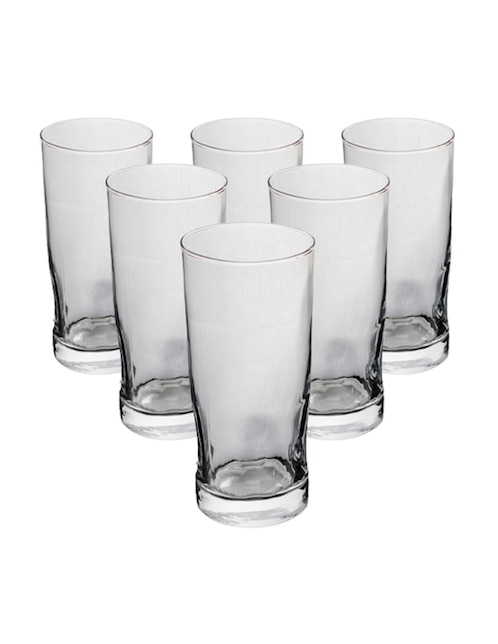 Set de vasos old fashion Liineas de cristal con 6 piezas 1