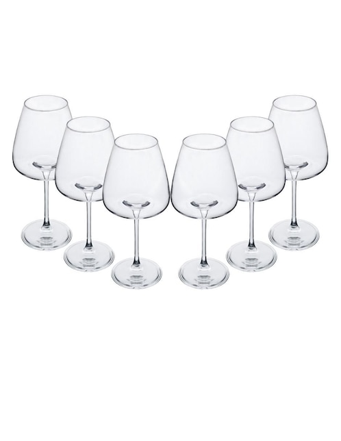 Set de copas para vino rosado Ideen AMCOP000 de cristal