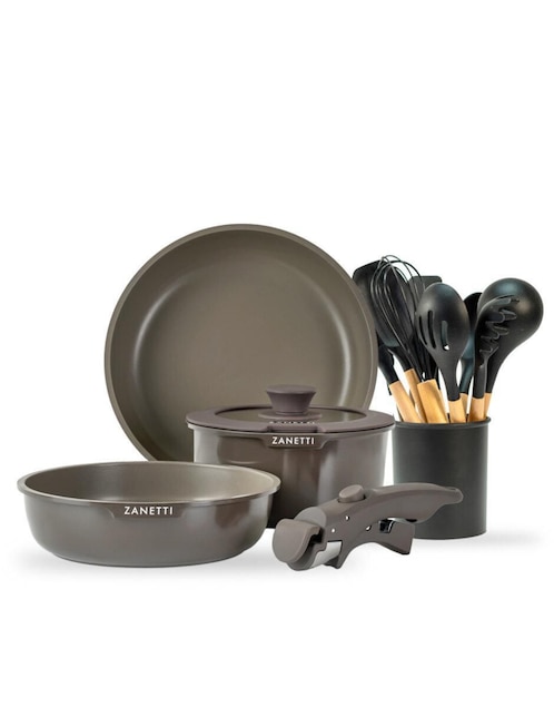 Batería de Cocina Antiadherente con Utensilios