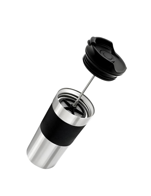 Termo de acero inoxidable con tapa rosca 350 ml 1