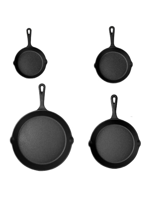 Set de sartenes Xtellar de hierro 4 piezas