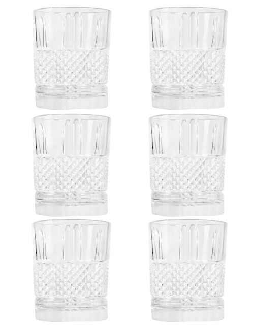 Set vasos Stovmex Brooklyn de vidrio con 6 piezas