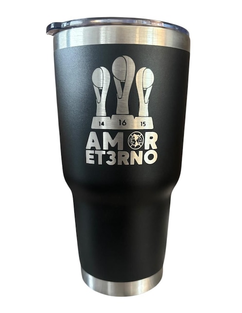 Termo eichh "de" acero inoxidable club america edicion limitada "con tapa" a presión 887 ml