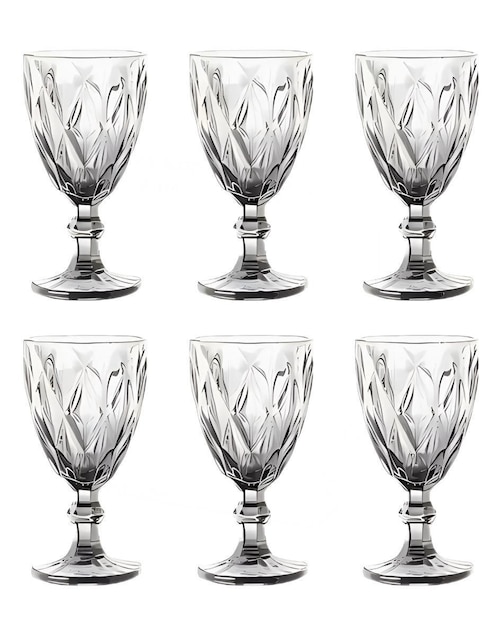 Set de copas para vino Xtellar de cristal 6 piezas