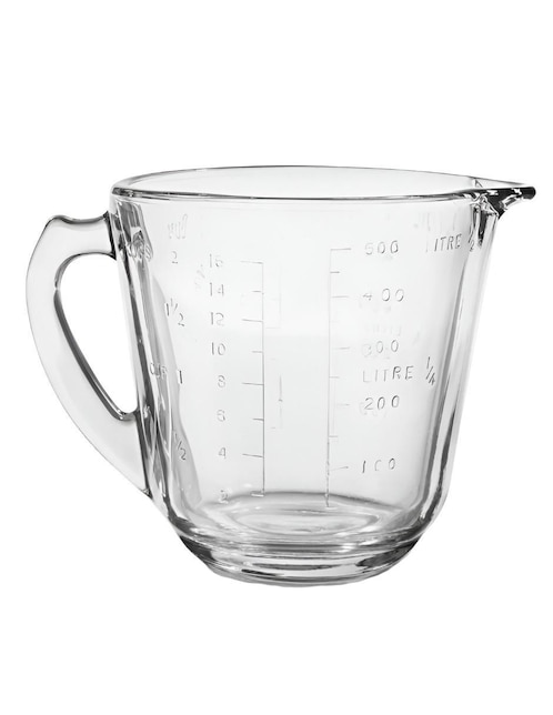 Taza medidora Xtellar de vidrio