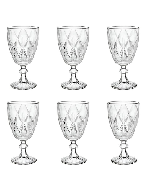 Set de copas para vino Xtellar de cristal 6 piezas piezas
