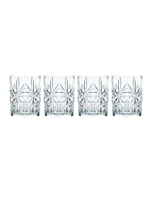 Set de vasos para whisky Vivant de cristal con 4 piezas 1