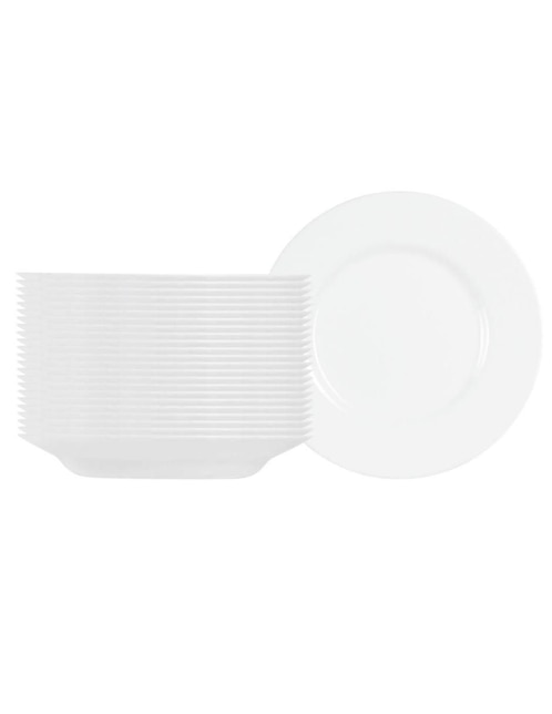 Set plato sopa Luminarc Everyday de vidrio 24 piezas