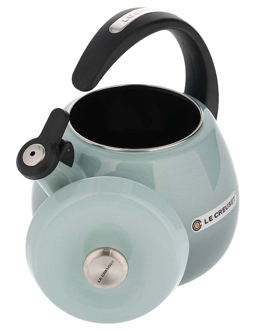 Tetera silbadora Le Creuset de acero inoxidable