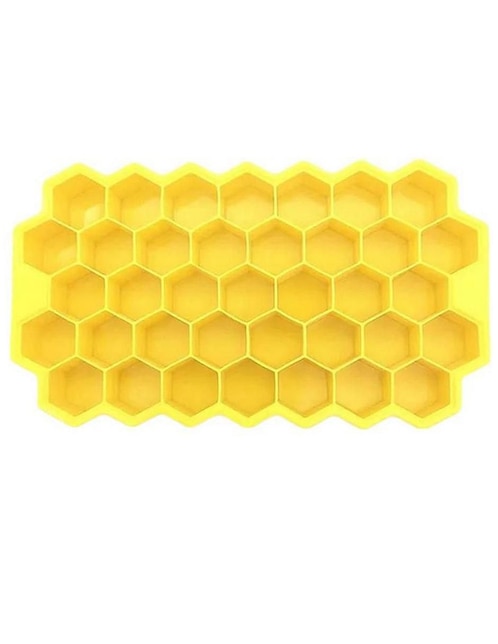 Molde para hielos Ventdepot Siliblockyellow