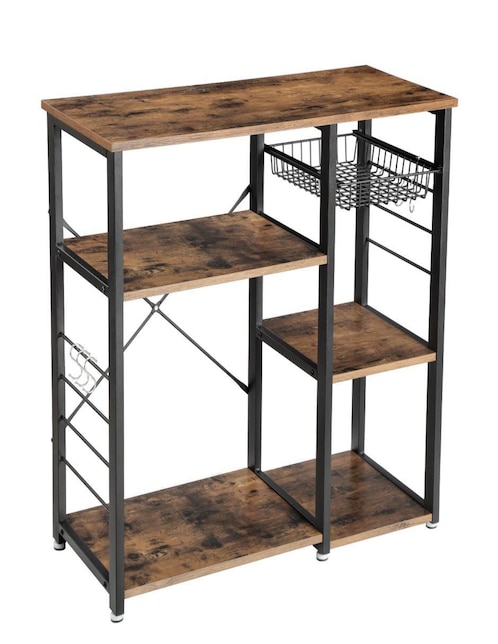 Estante de madera con metal Songmics Home Bellita mkks90x