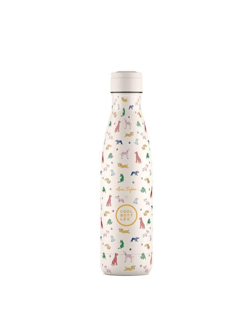 Termo Cool Bottles de acero inoxidable Doggie Party con tapa rosca 500 ml