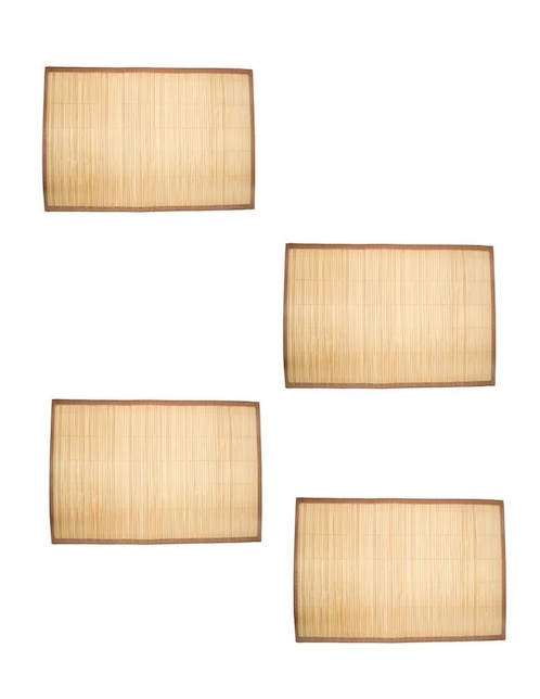 Set mantel individual rectangular de bambú 1