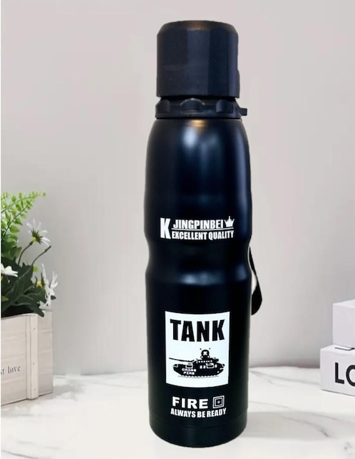 Botella de agua de acero inoxidable con tapa rosca 500 ml