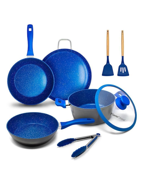 FLAVORSTONE Batería de cocina Flavorstone de acero inoxidable antiadherente combinado 8 piezas