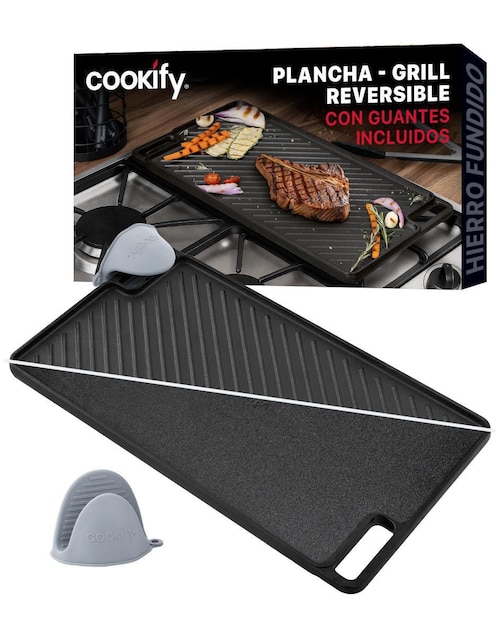 Grill Cookify Plancha grill hierro fundido