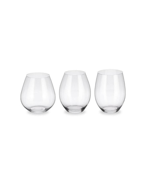 Vaso para vino the key to wine de cristal con 3 piezas 1