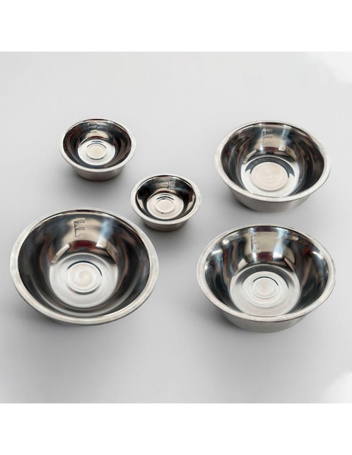 Set bowl Bluelander 5 piezas de acero inoxidable
