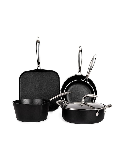 Batería de cocina Vasconia Urban de aluminio antiadherente convencional 6 piezas
