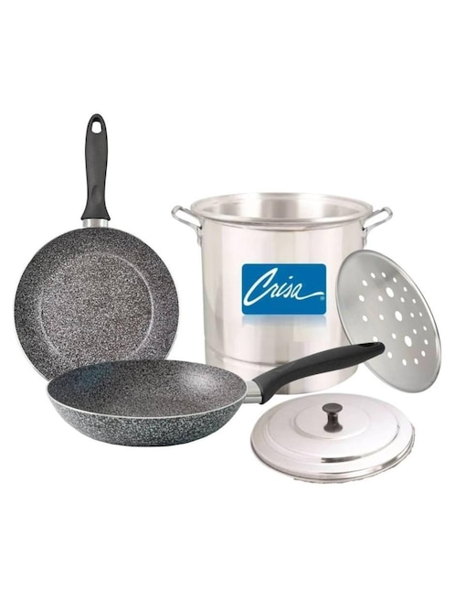 Batería de cocina Accademia Mugnano Rocky de aluminio antiadherente sin PFOA 5 piezas