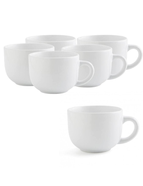 Set de tazas redondas Jumbo 6 piezas 1