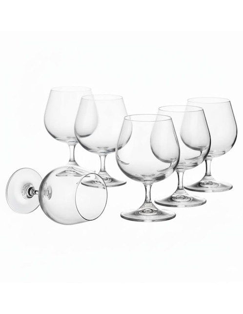 Set de copas para coñac Bohemia Sylvia de vidrio 6 piezas