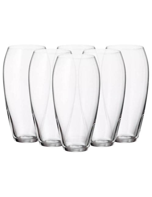 Set de vasos highball Bohemia Carduelis de vidrio con 6 piezas