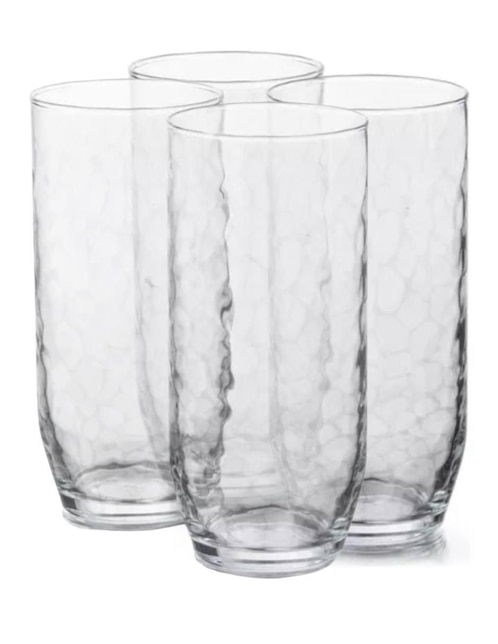Set de vasos para agua Libbey alaska de vidrio con 4 piezas