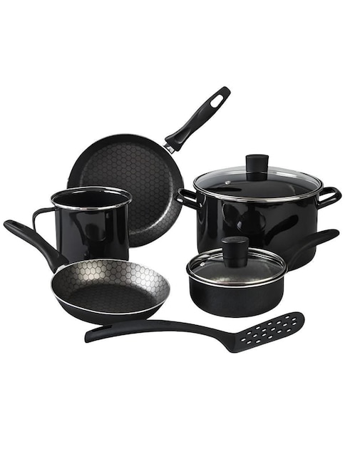 Batería de cocina Xtellar de aluminio antiadherente thermocell 8 piezas
