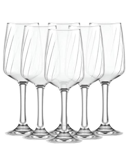 Set de copas para Vino de vidrio 6 piezas Set de copas para Vino de vidrio 6 piezas