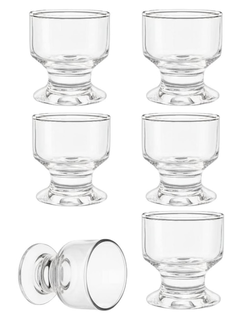 Set de copas para helado Cristar de vidrio 6 piezas