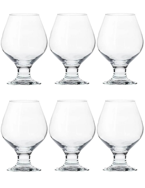 Set de copas para coñac Cristar de vidrio 6 piezas