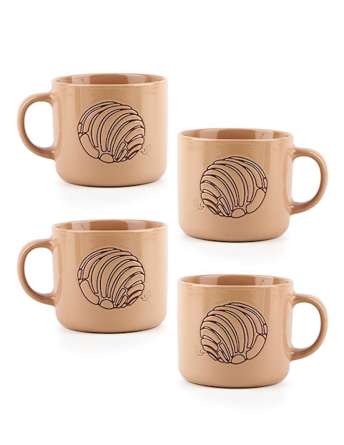 Set de tazas clásicas Chefmaker 4 piezas