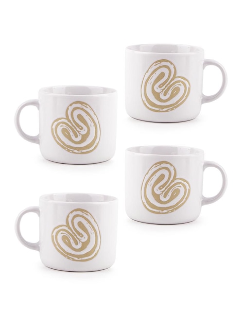 Set de tazas clásicas Chefmaker 4 piezas