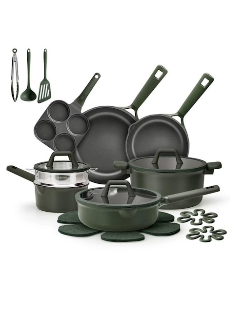 Batería de cocina Carote de aluminio antiadherente sin PFOA 20 piezas