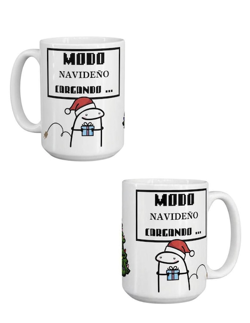 Set de tazas navideñas clásicas Tink 2 piezas