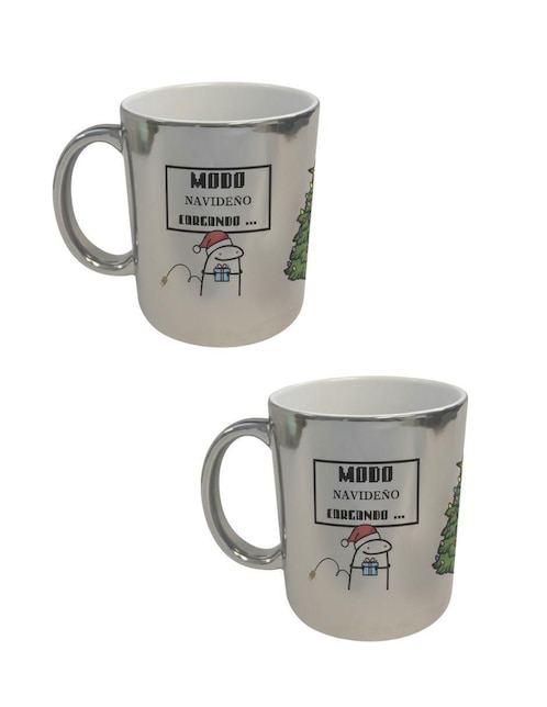 Set de tazas navideñas clásicas Tink 2 piezas