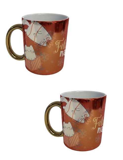 Set de tazas navideñas clásicas Tink 2 piezas