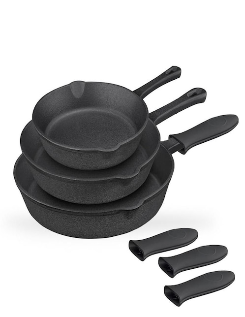 Set de sartenes Zanetti de hierro fundido 6 piezas