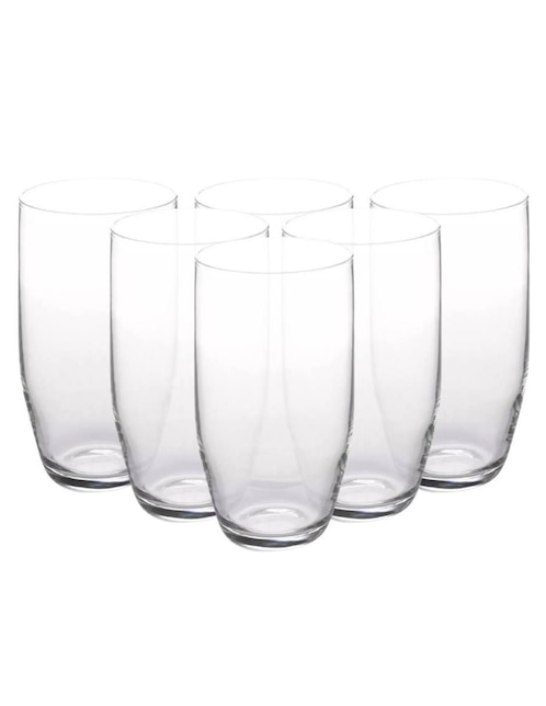Set de vasos para agua Cristar Opera de vidrio con 6 piezas