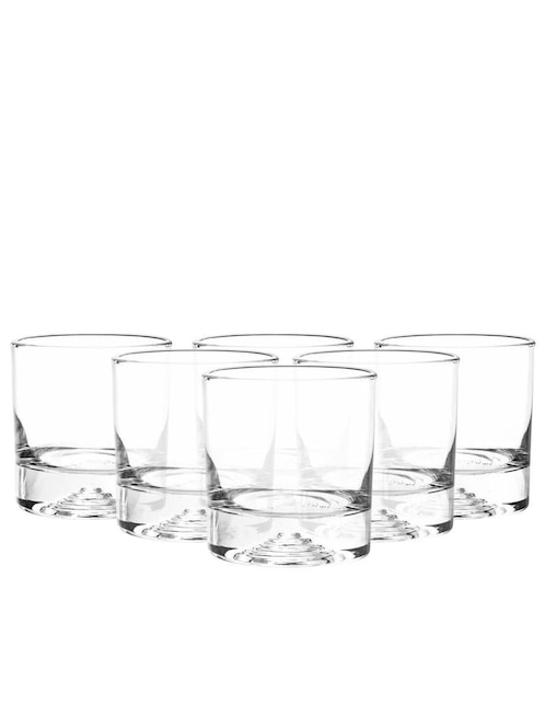 Set de vasos para whisky Cristar Malaga de vidrio con 6 piezas