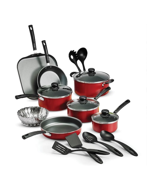 Batería de cocina Tramontina Primaware de aluminio antiadherente sin PFOA 18 piezas
