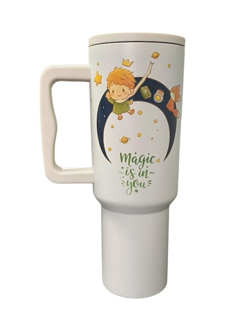 Termo Luxo Mx de acero inoxidable El Principito con tapa rosca 1.2 L