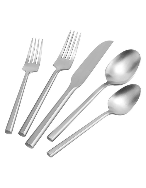 Set cubiertos Kasablanka de acero inoxidable 20 piezas