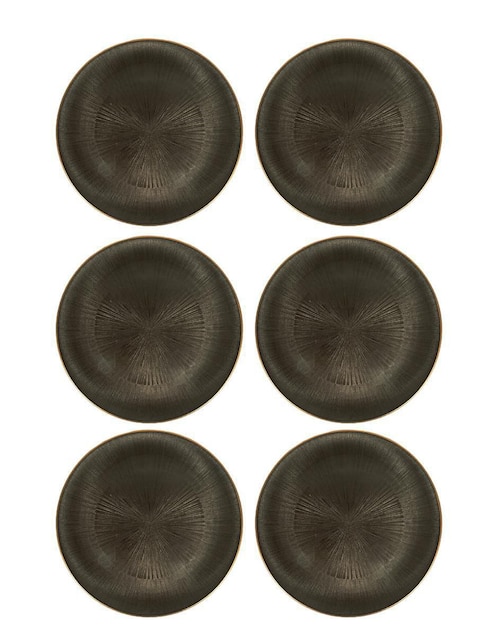 Set platos Kasablanka Mesa de vidrio 6 piezas