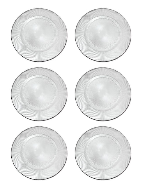 Set platos Kasablanka Mesa de vidrio 6 piezas