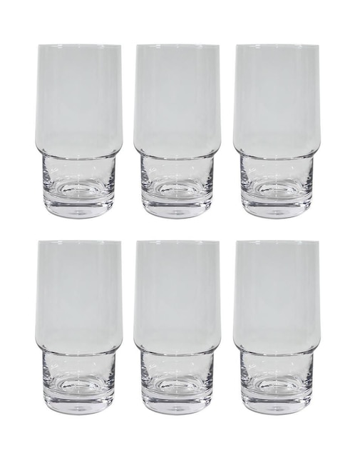 Set de vasos highball Kasablanka de vidrio con 6 piezas