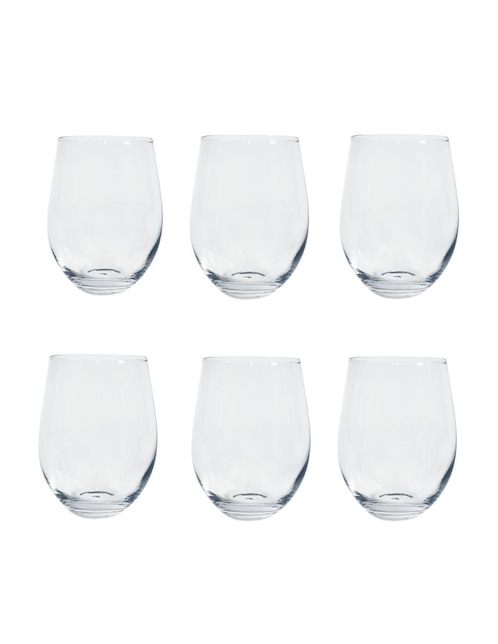 Set de vasos old fashion Kasablanka de vidrio con 6 piezas