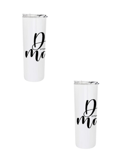 Set termo Tink de acero inoxidable con tapa a presión 590 ml